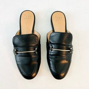 Black loafers